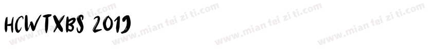 hcwtxbs 2019下载字体转换